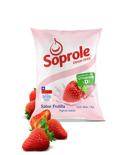 Yoghurt Batido Frutilla bolsa 1Kg